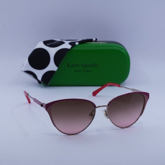 Kate Spade IANNA/G/S 0000 M2 Cat Eye Sunglasses – Rose Gold/Red/Pink - Picture 5 of 10